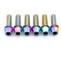 Preview: Better Bolts Deity Copperhead Vorbau M6x19mm Titan Schrauben-Kit rainbow