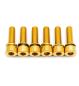 Preview: Better Bolts Industry Nine Vorbau M5x17mm Titan Schrauben-Kit gold