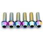 Preview: Better Bolts Raceface Turbine R Vorbau M5x17mm Titan Schrauben-Kit rainbow