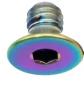 Preview: Better Bolts Rock Shox Vivid/Super Deluxe 2023+ (Coil/Air) Dämfer Compression Bolt Titan rainbow