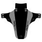 Preview: Mucky Nutz Face Fender grey Spritzschutz vorne