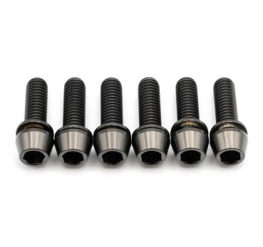 Better Bolts Deity Copperhead Vorbau M6x19mm Titan Schrauben-Kit black