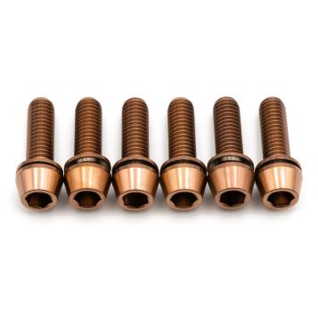 Better Bolts Deity Copperhead Vorbau M6x19mm Titan Schrauben-Kit copper