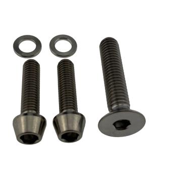 Better Bolts Enve SES AR In-Route One-Piece/SES Aero Pro One-Piece Vorbau M5x15/M6x35mm Titan Schrauben-Kit silver