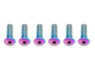 Better Bolts Flaschenhalterschrauben-Kit Low Profile (6 Stk.) M5x15mm Titan rainbow