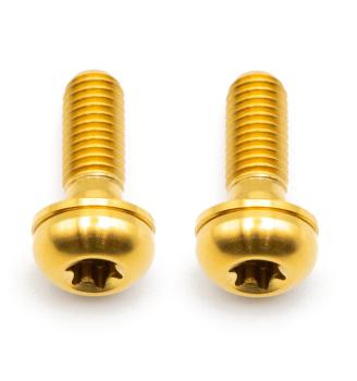 Better Bolts Flat Mount Befestigungsschrauben Kit Titan M5x15mm gold