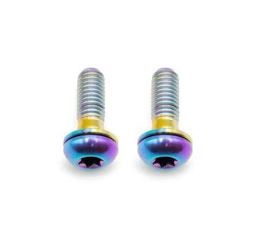Better Bolts Flat Mount Befestigungsschrauben Kit Titan M5x15mm rainbow