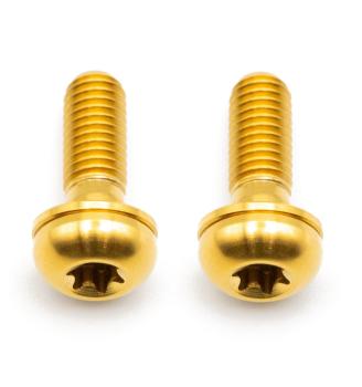 Better Bolts Flat Mount Befestigungsschrauben Kit Titan M5x17mm gold