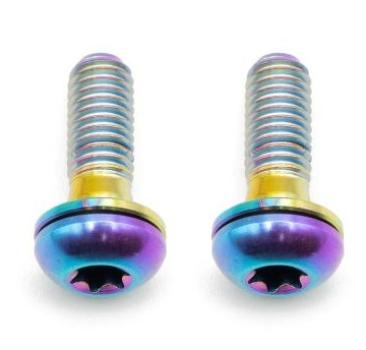 Better Bolts Flat Mount Befestigungsschrauben Kit Titan M5x17mm rainbow