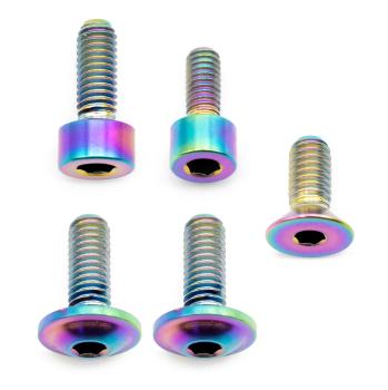 Better Bolts Fox 34 Grip/Grip2/GripX/Grip X2/Rhythm Federgabel Schrauben-Kit Titan rainbow