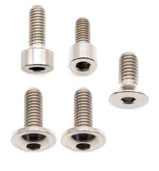 Better Bolts Fox 34 Grip/Grip2/GripX/Grip X2/Rhythm Federgabel Schrauben-Kit Titan silver