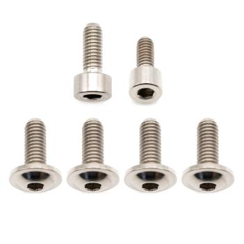 Better Bolts Fox 34 SL Grip/Grip2/GripX/Grip X2/Rhythm Federgabel Schrauben-Kit Titan silver