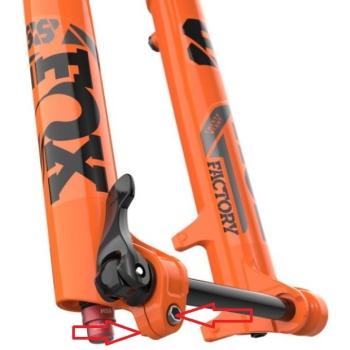 Preview: Better Bolts Fox 36 Grip/Grip2/GripX/Grip X2/Rhythm (2026+) Federgabel Schrauben-Kit Titan copper