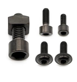 Better Bolts Fox 36 Grip/Grip2/GripX/Grip X2/Rhythm (2021-2025) Federgabel Schrauben-Kit Titan black