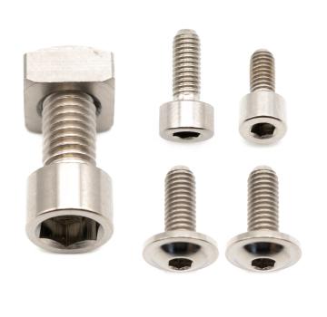 Better Bolts Fox 38 Grip/Grip2/GripX/Grip X2/Rhythm Federgabel Schrauben-Kit Titan silver