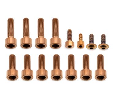 Better Bolts Fox 40 Grip X2 Federgabel Schrauben-Kit Titan copper
