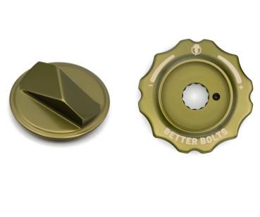 Better Bolts Fox 36/38/40 Grip 2/Grip X2/Grip X Federgabel HSC Dial Top Cap/Air Cap od green