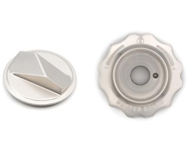 Better Bolts Fox 36/38/40 Grip 2/Grip X2/Grip X Federgabel HSC Dial Top Cap/Air Cap silver