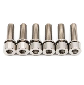 Better Bolts Industry Nine Vorbau M5x17mm Titan Schrauben-Kit silver