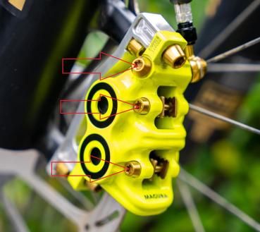 Preview: Better Bolts Magura MT5/MT7 Disc Brake Schrauben Kit Titan gold
