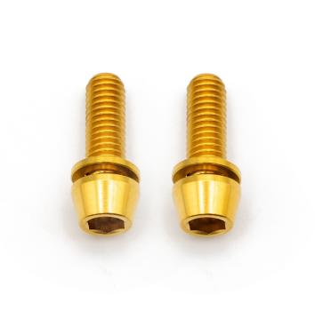 Better Bolts Postmount Adapter-Befestigungsschrauben Kit Titan M6x18mm gold