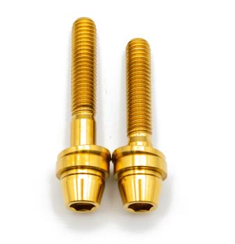 Better Bolts Postmount Bremssattel/Adapter-Befestigungsschrauben Kit Titan M6x35mm/M6x40mm gold