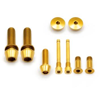 Better Bolts Shimano Ultegra/105/GRX Groupset Schrauben Kit Titan gold