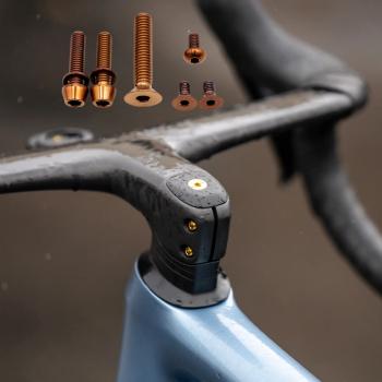 Preview: Better Bolts Specialized Roval Rapide/Roval Alpinist II Integrated Cockpit Titan Schrauben-Kit copper
