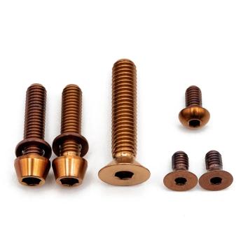 Better Bolts Specialized Roval Rapide/Roval Alpinist II Integrated Cockpit Titan Schrauben-Kit copper