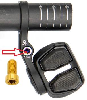 Preview: Better Bolts Sram AXS POD Controller Schraube Titan gold