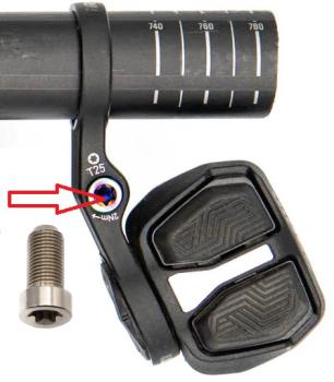 Preview: Better Bolts Sram AXS POD Controller Schraube Titan silver