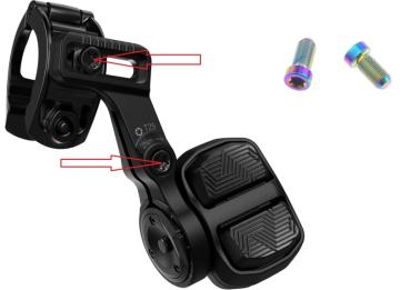 Preview: Better Bolts Sram MatchMaker X Bridge Clamp AXS Pod Controller Schrauben-Set Titan rainbow