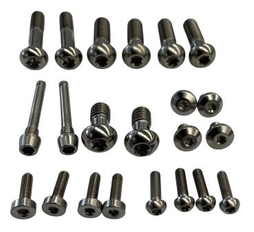 Better Bolts Sram Motive Ultimate/Silver Disc Brake Schrauben Kit Titan silver