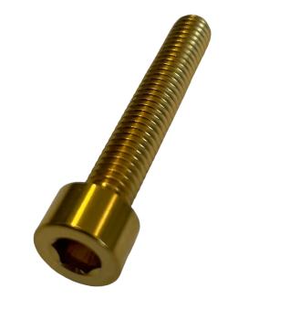 Better Bolts Steuersatz Top Cap Schraube Titan M6x35mm gold