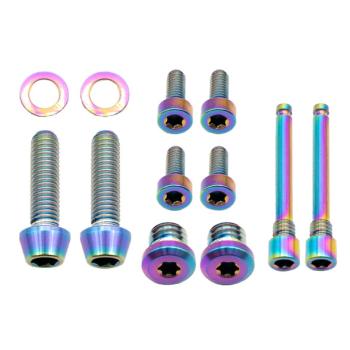 Better Bolts TRP DHR Evo Disc Brake Schrauben Kit Titan rainbow