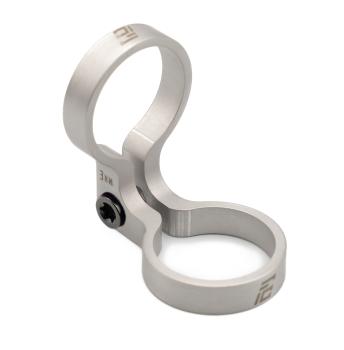 Freedom Coast 90 Degree Sram Pod Clamp silver inkl. Better Bolts Titan-Schraube black