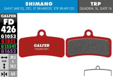 Galfer Advanced FD426 Shimano XTR/XT/SLX/Saint/Zee Bremsbeläge