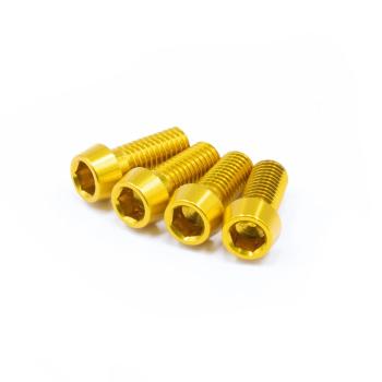 JRC Components Aluminium Flaschenhalterschrauben M5x12mm gold