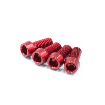 JRC Components Aluminium Flaschenhalterschrauben M5x12mm red