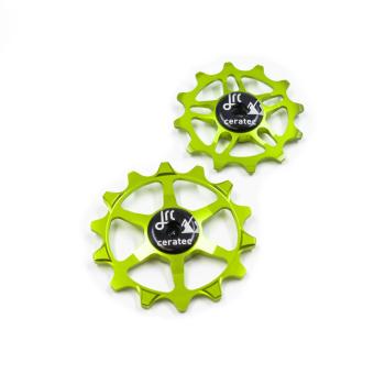 JRC Components Ceramic Sram XX1/X01/GX Eagle, AXS Eagle acid green Schaltwerkrädchen