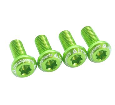 JRC Components Low Profile Aluminium Flaschenhalterschrauben M5x14mm acid green