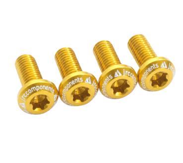 JRC Components Low Profile Aluminium Flaschenhalterschrauben M5x14mm gold