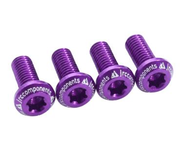 JRC Components Low Profile Aluminium Flaschenhalterschrauben M5x14mm purple