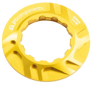 JRC Components Kizuna Bremsscheibenverschlussring Centerlock Innenverzahnung gold