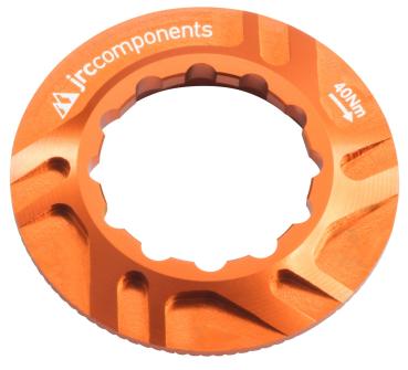 JRC Components Kizuna Bremsscheibenverschlussring Centerlock Innenverzahnung orange