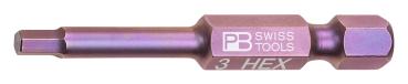 PB Swiss Tools PB E6.210/3 Grösse 3mm Innensechskant Precision Bit 1/4"