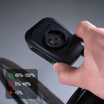 Ravemen FR1100 Frontlicht an Garmin/Wahoo Halterung