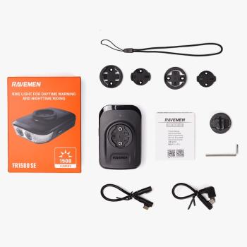 Ravemen FR1500 Frontlicht an Garmin/Wahoo Halterung