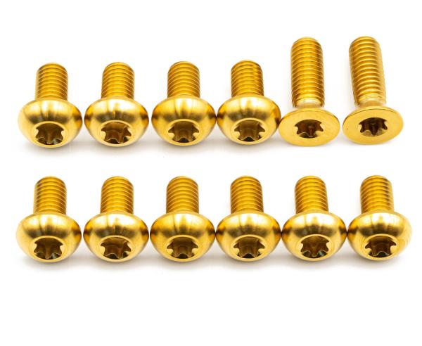 Better Bolts Bremsscheiben/Specialized Speed Sensor Befestigungsschrauben Kit Titan gold
