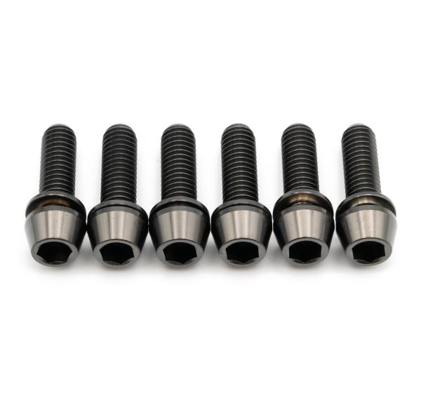 Better Bolts Deity Copperhead Vorbau M6x19mm Titan Schrauben-Kit black